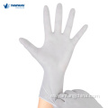 Guantes médicos desechables de nitrilo blancos